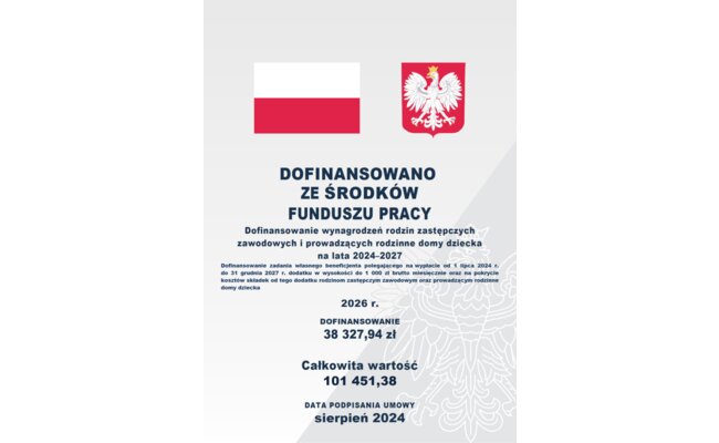 Zdjęcie artykułu pod tytułem Dofinansowanie...